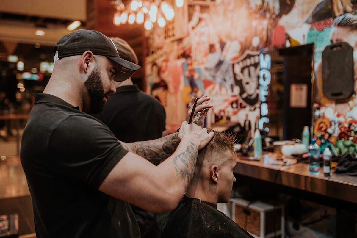 Exemple de site web barbershop moderne